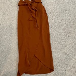 High waisted maxi skirt